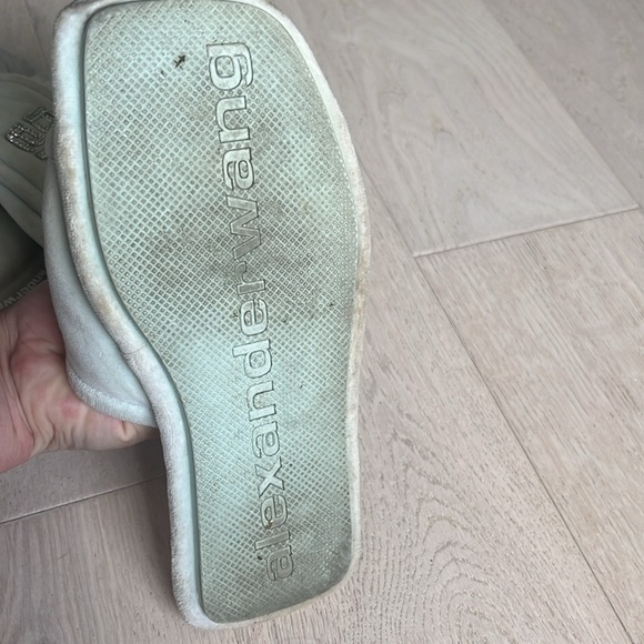 ALEXANDER WANG Lana Crystal Logo Slide Slipper Size 38 = US 8 - Picture 7 of 11